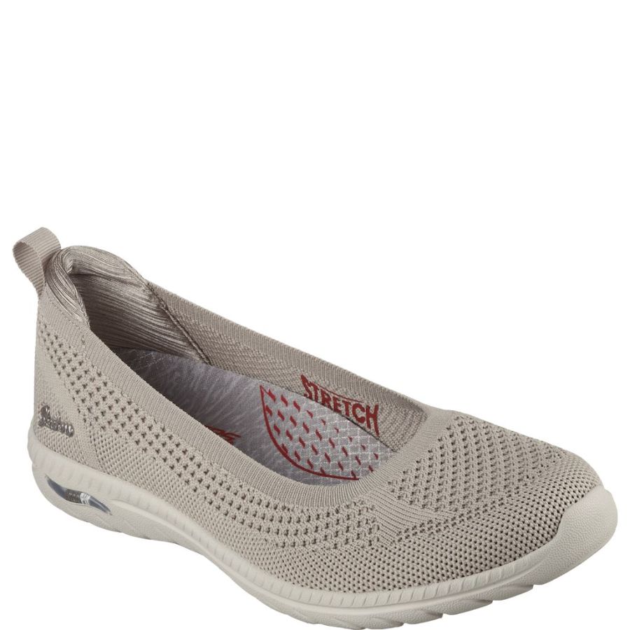 Topshoes Ballerianskor Skechers. Womens Arch Fit Flex Step Ahead